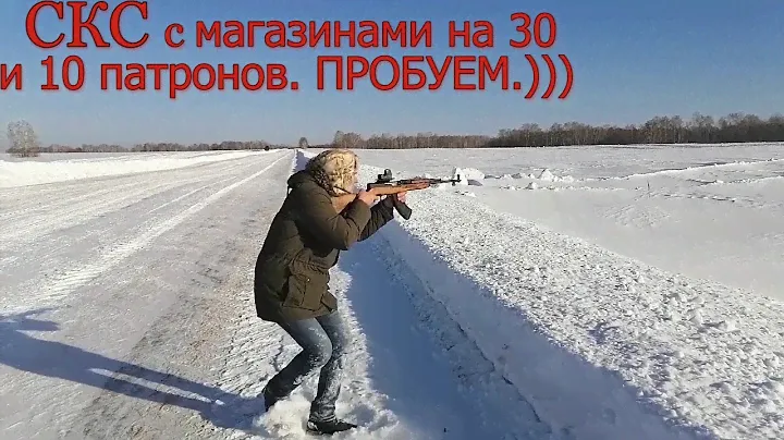 СКС с магазинами 30 и10 патронов и коллиматор.My carbine  SKS work with magazines for 30-10 rounds