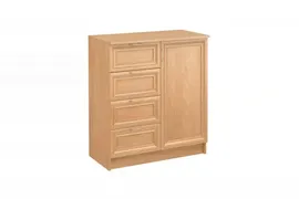 Комод КМ-4 венге дуб молочный 910х820х480 Феникс