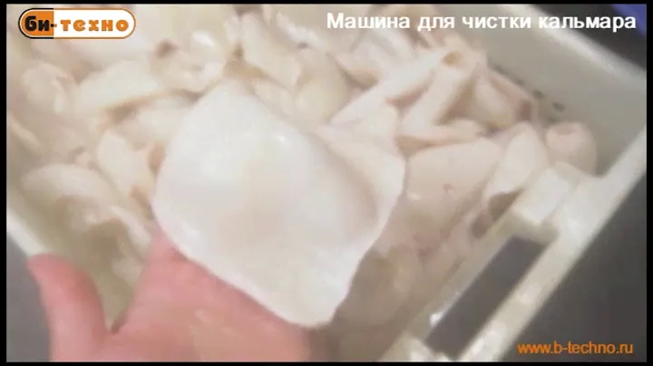 Машина для чистки кальмара
