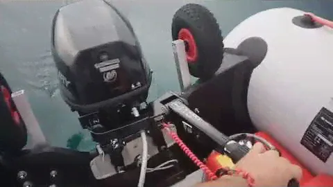 Mercury 9.9 fourstroke + Kolibri 400DSL planing 14 knot, 2018.
